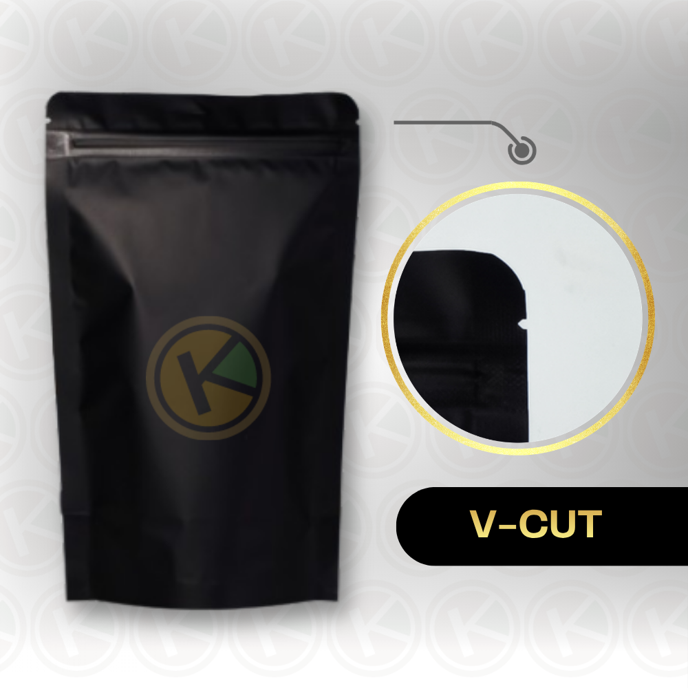 Standing Pouch 10 x 16 Kemasan Plastik Ziplock Non Window Hitam - Gambar 3