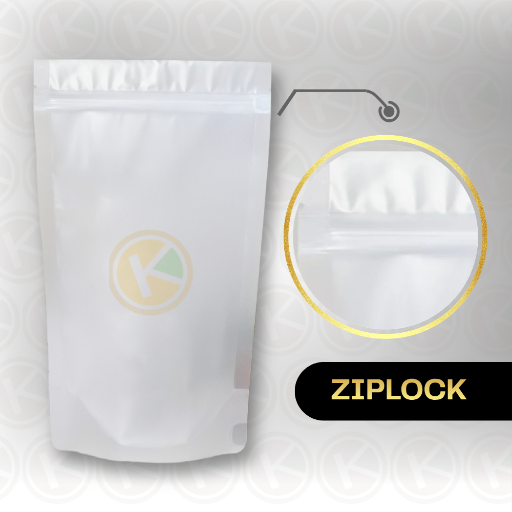 Standing Pouch 16 x 27 Kemasan Plastik Ziplock Transparan Doff - Gambar 3