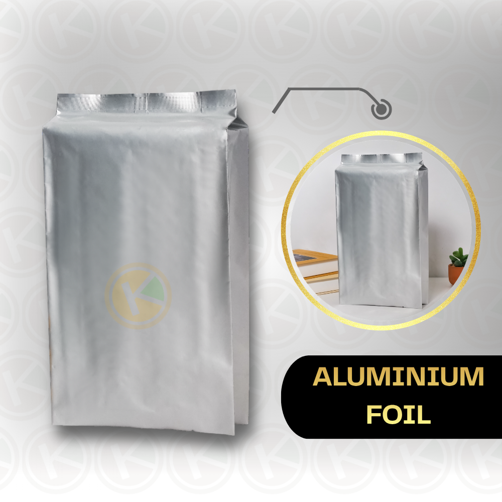 Gusset (9+4,5+1) x 18 Kemasan Plastik Alumunium Foil Warna Doff - Gambar 3