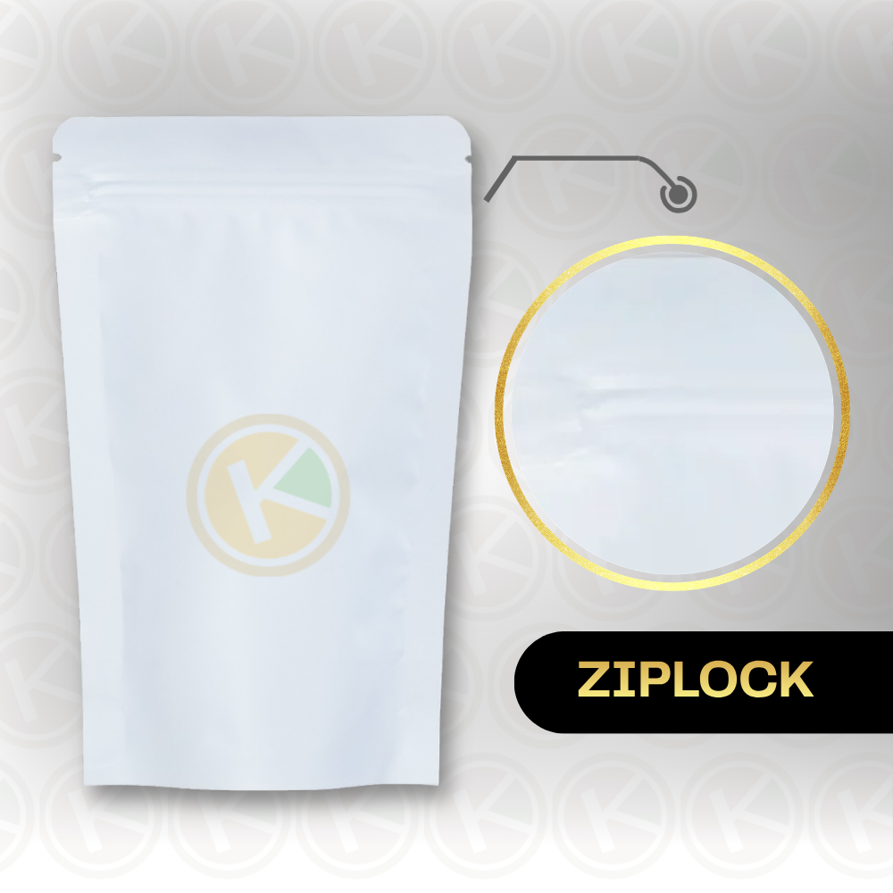 Standing Pouch 10 x 16 Kemasan Plastik Ziplock Non Window Putih - Gambar 4