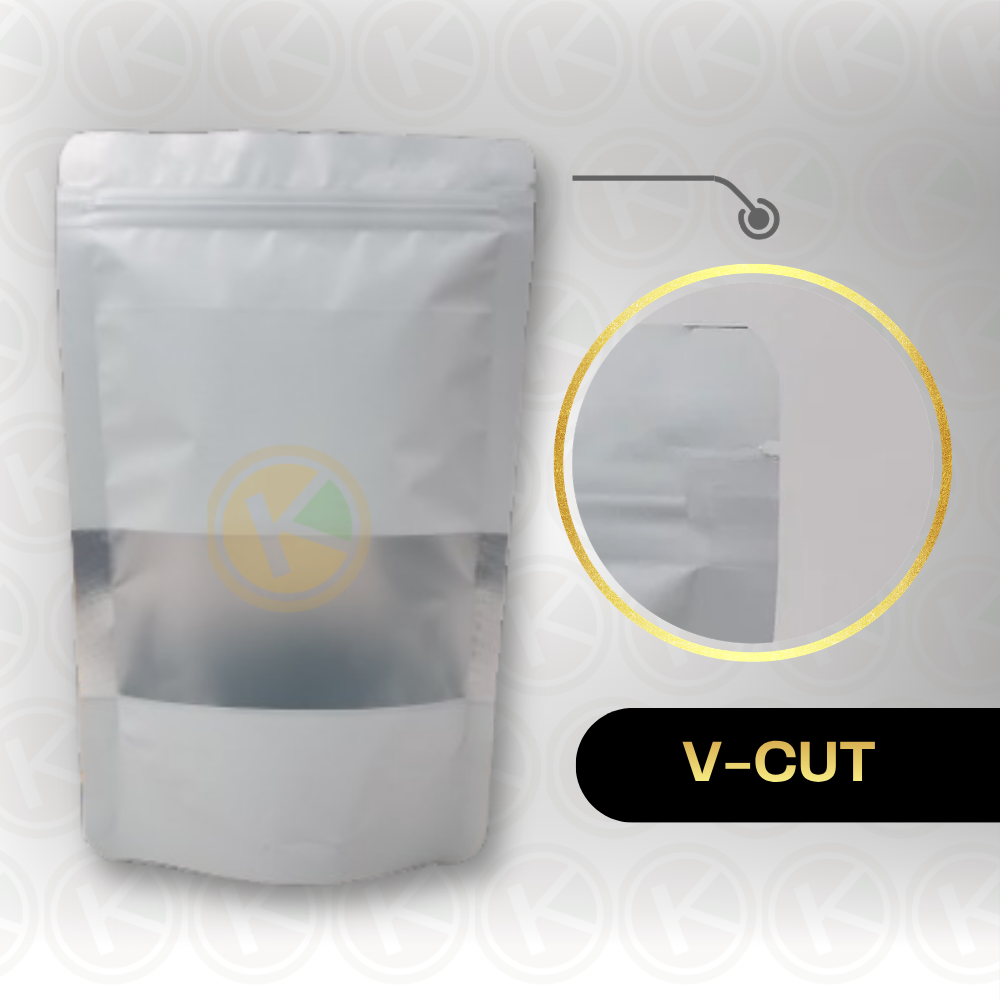 Standing Pouch 16 x 24 Kemasan Plastik Ziplock Window Warna Putih - Gambar 4