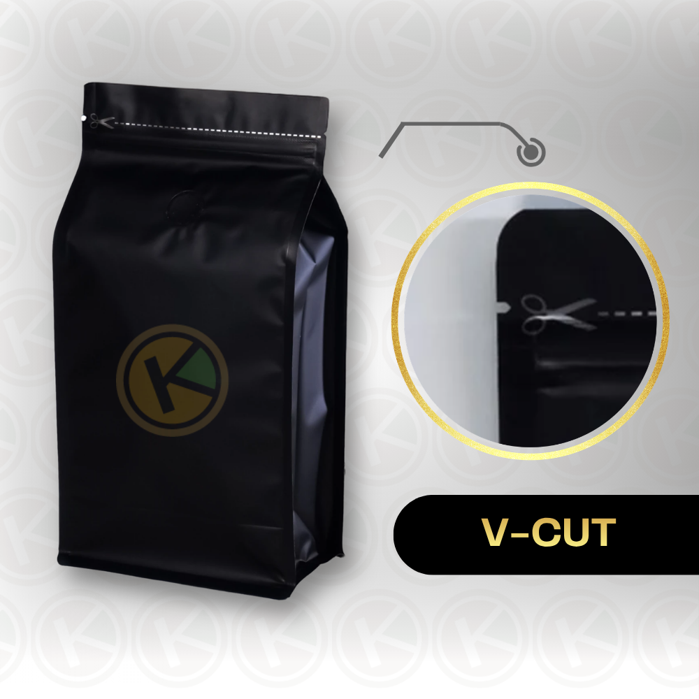 Flat Bottom 10 x 15 dengan Valve Kemasan Plastik Ziplock Warna Hitam - Gambar 4