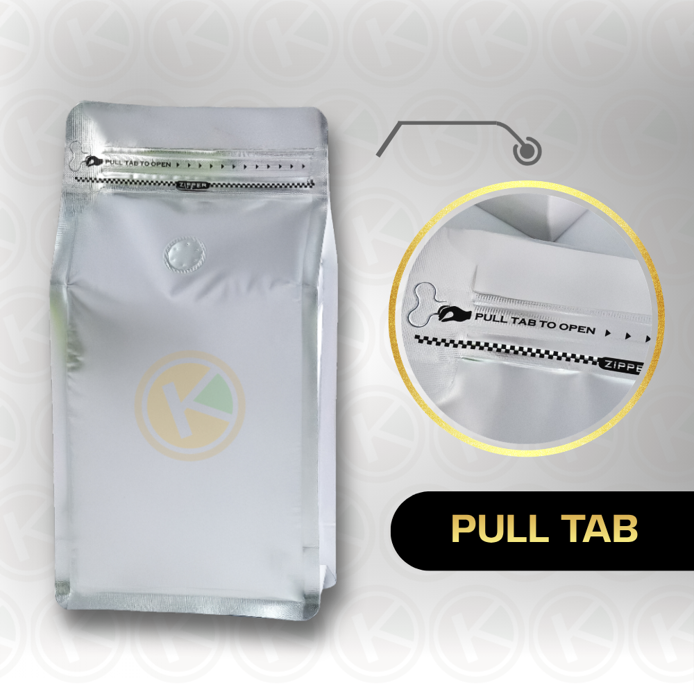 Flat Bottom 13 x 26 dengan Valve Kemasan Plastik Ziplock Warna Silver - Gambar 5