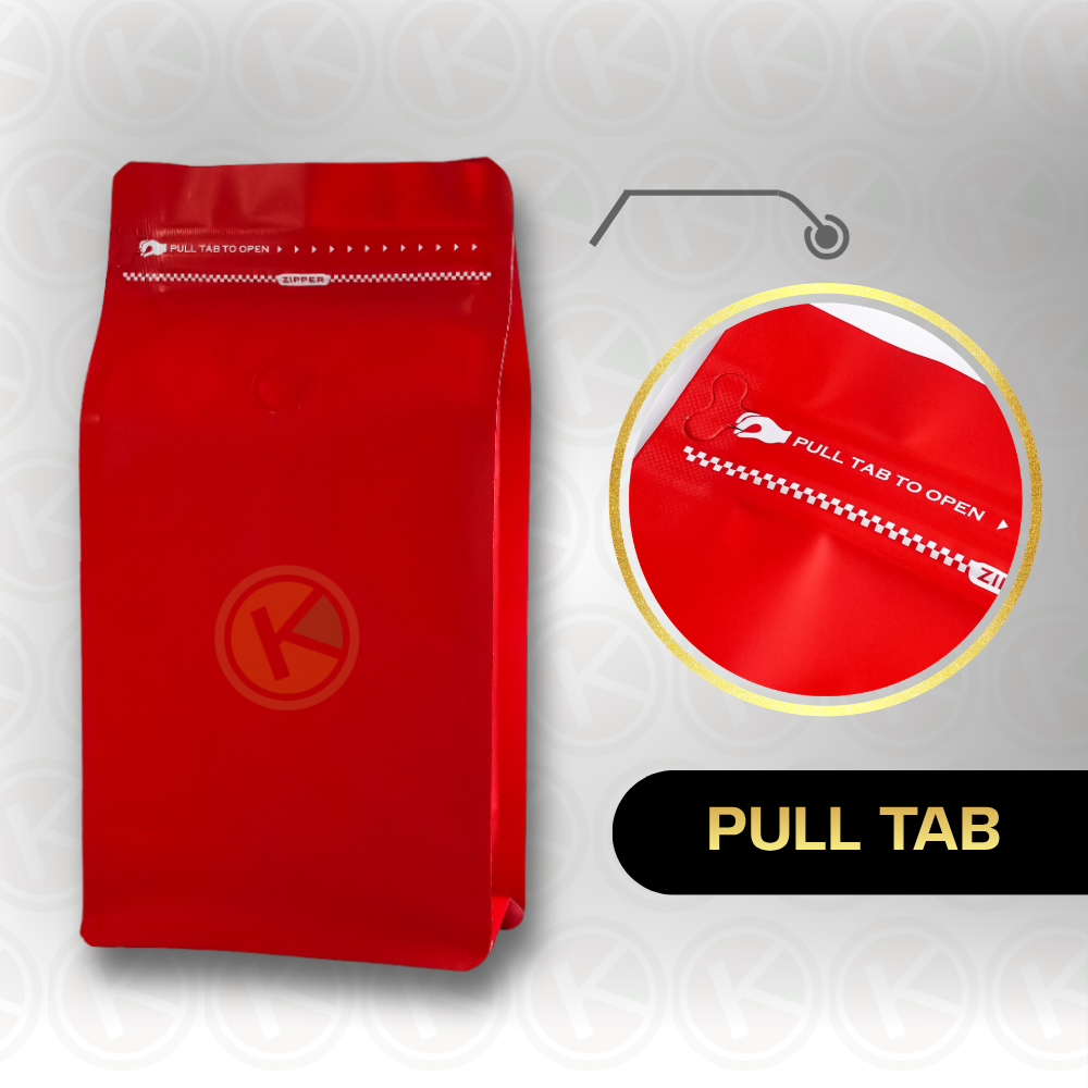 Flat Bottom 13 x 20 dengan Valve Kemasan Plastik Ziplock Warna Merah - Gambar 5