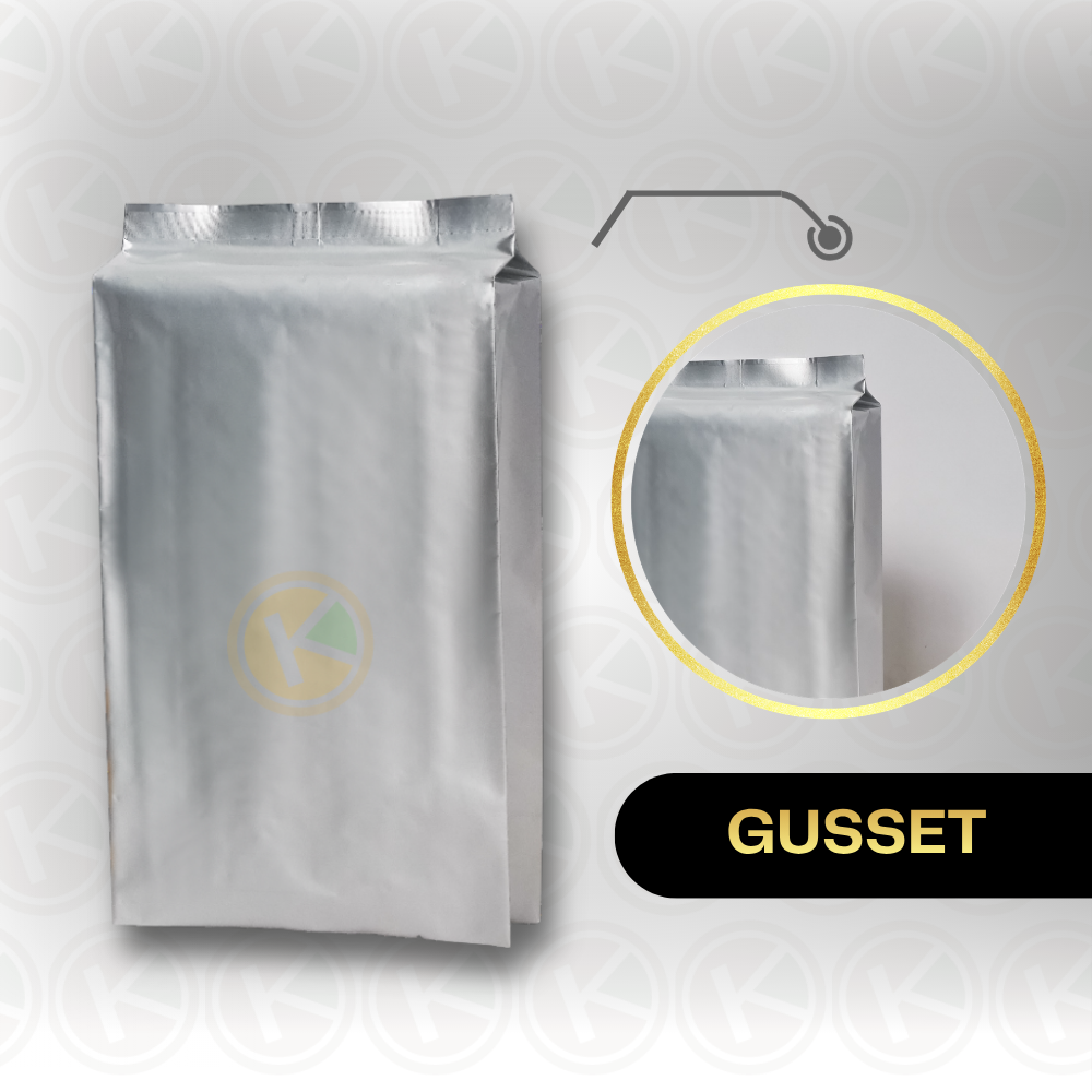Gusset (9+4,5+1) x 18 Kemasan Plastik Alumunium Foil Warna Doff - Gambar 5