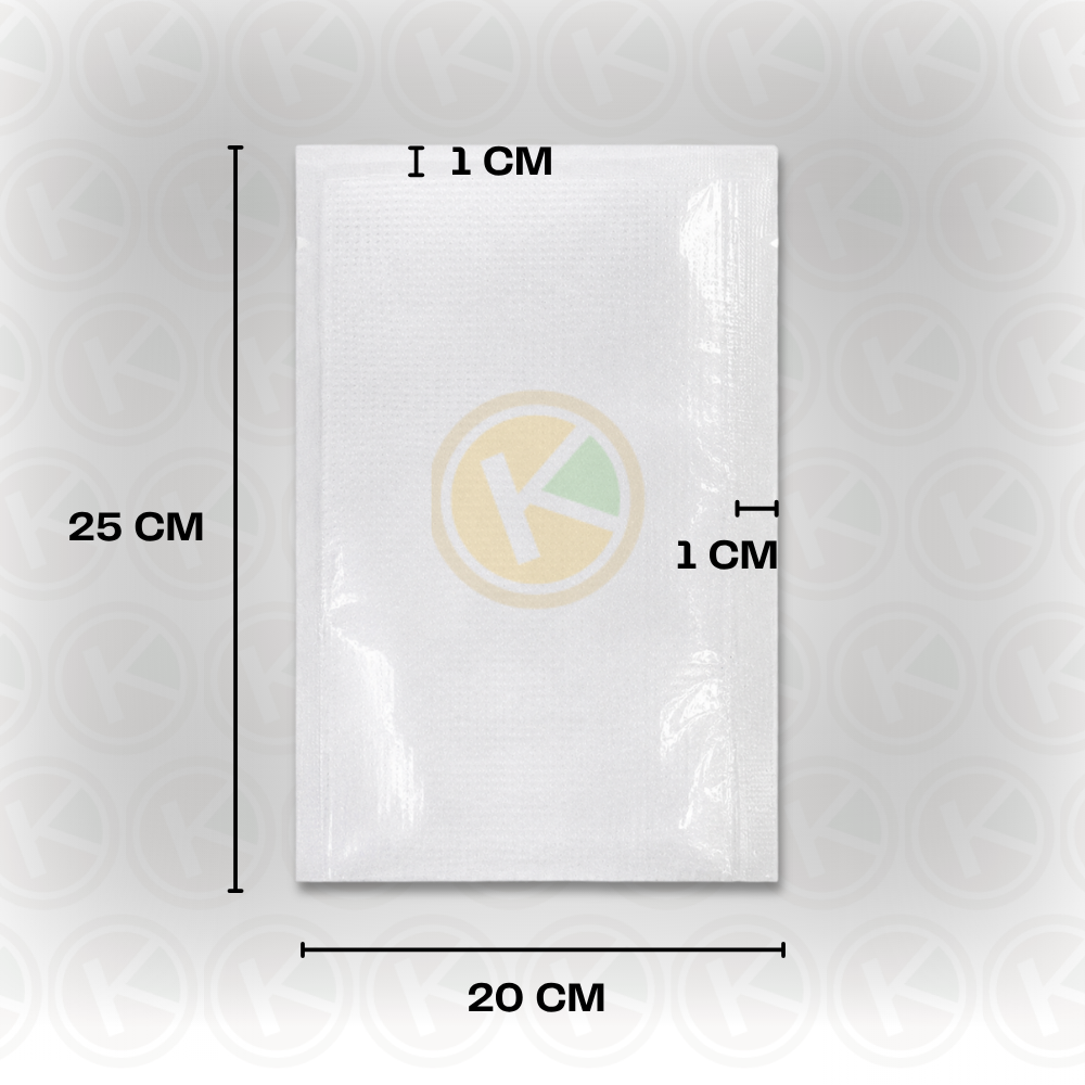 Vacuum Pack/Bag 20x 25 Polos Embossed Transparan - Gambar 2