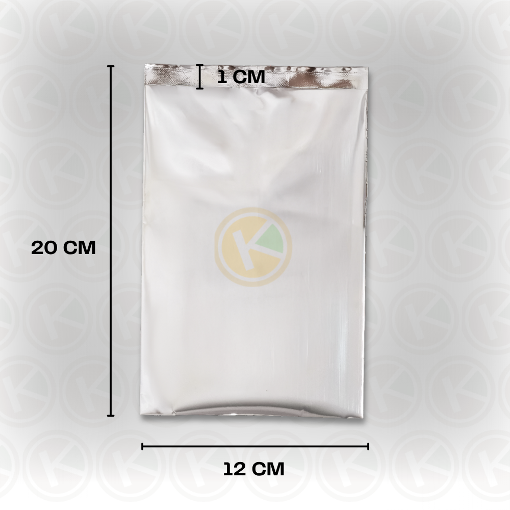 Center Seal 12 x 20 Kemasan Plastik Metalized Warna Glossy - Gambar 2