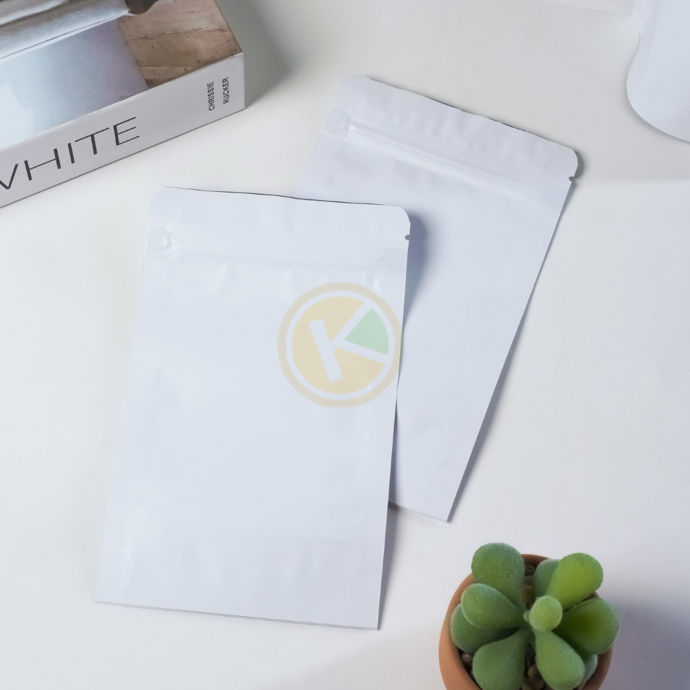 Standing Pouch 10 x 16 Kemasan Plastik Ziplock Non Window Putih - Gambar 6