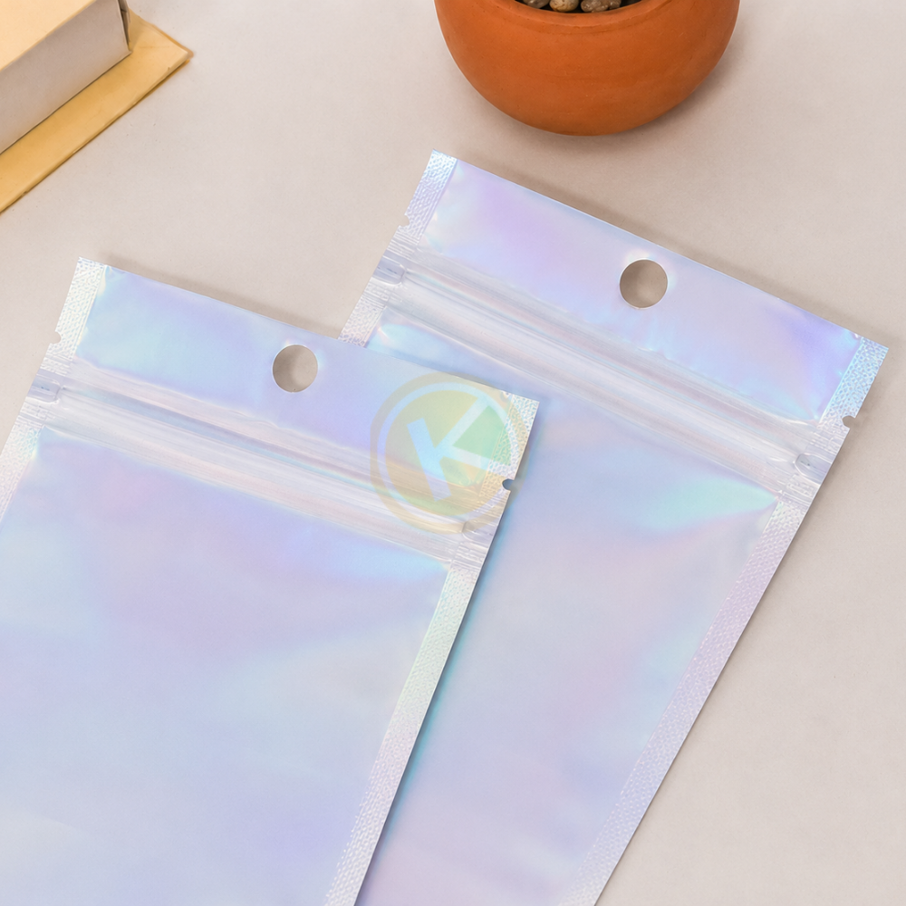 Plastik Klip 9 x 16 Kemasan Kilau Pelangi Ziplock Putih Susu Transparan - Gambar 6