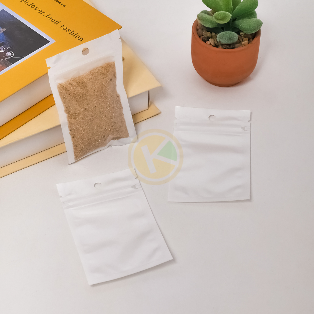 Plastik Klip 20 x 30 Kemasan Ziplock Putih Susu Transparan - Gambar 6