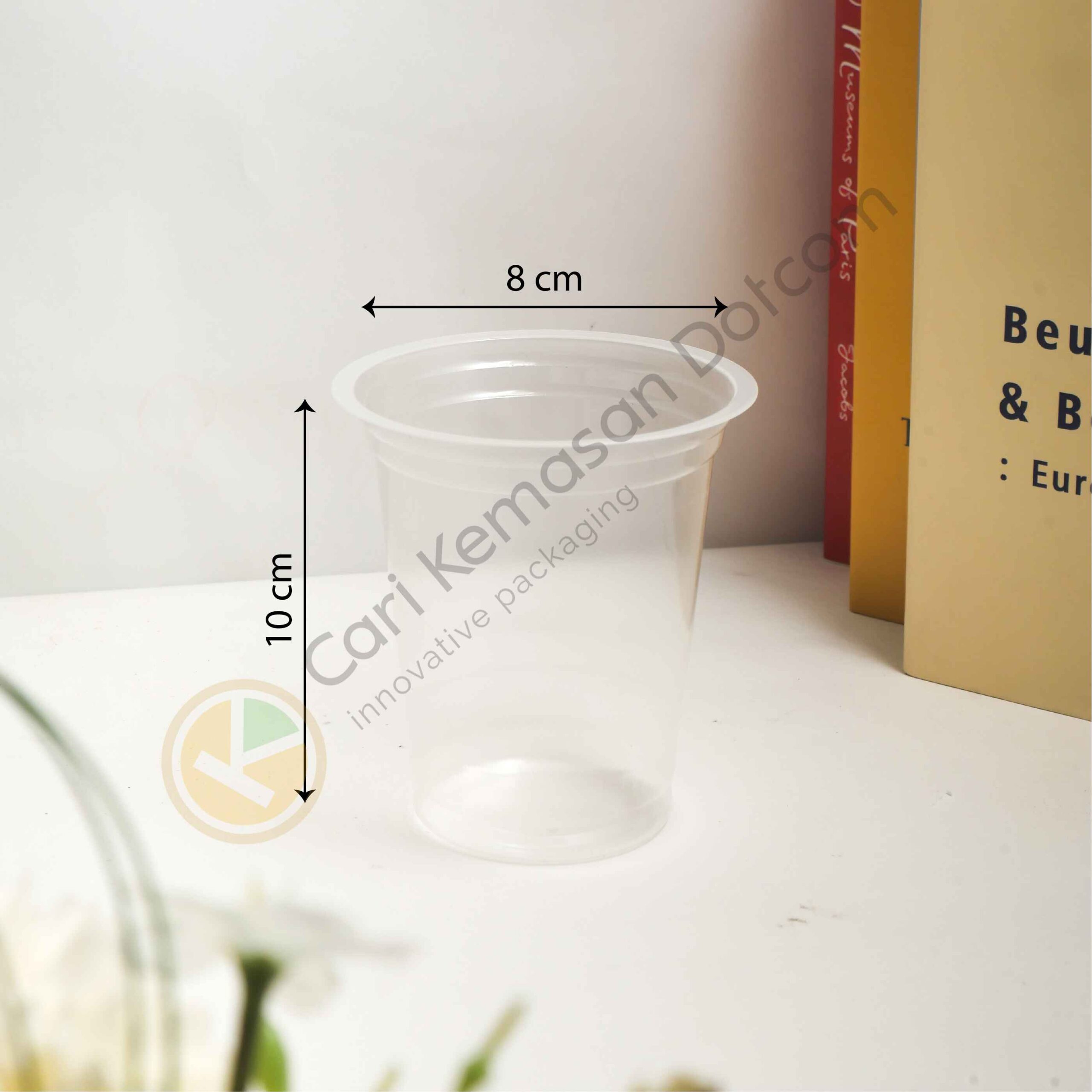 ISI 50 Gelas Plastik 12 Oz Transparan Cup Bening