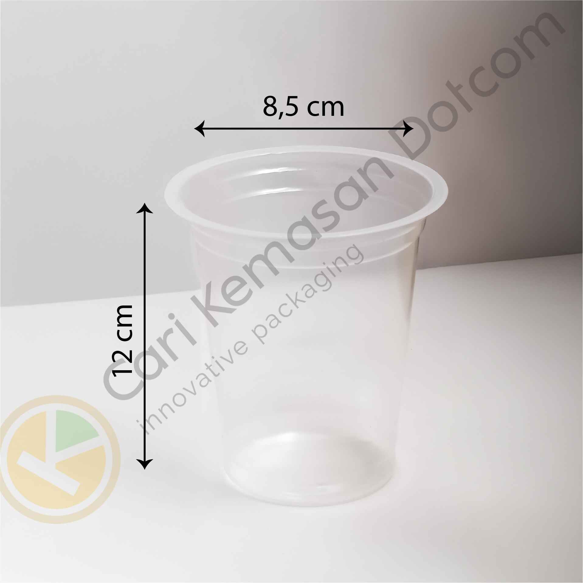 ISI 50 Gelas Plastik 16 Oz Transparan Cup Bening