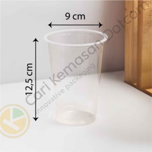 Artboard 2 ISI 50 Gelas Plastik 18 Oz Transparan Cup Bening