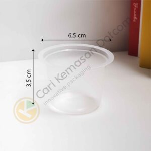 Artboard 3 ISI 50 Gelas Plastik 50 ML Transparan Cup Bening