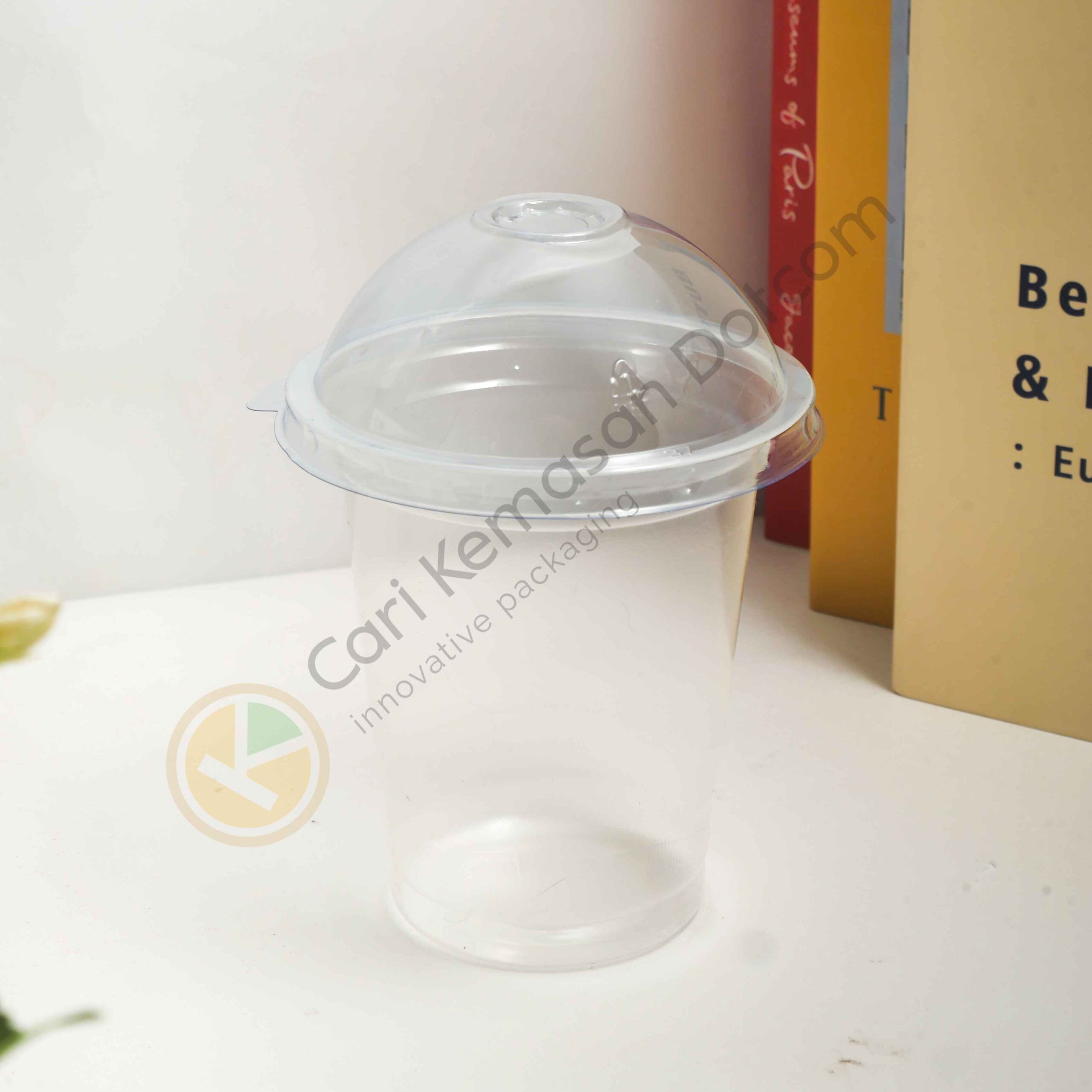 ISI 50 Gelas Plastik 12 Oz Transparan Cup Bening - Gambar 2