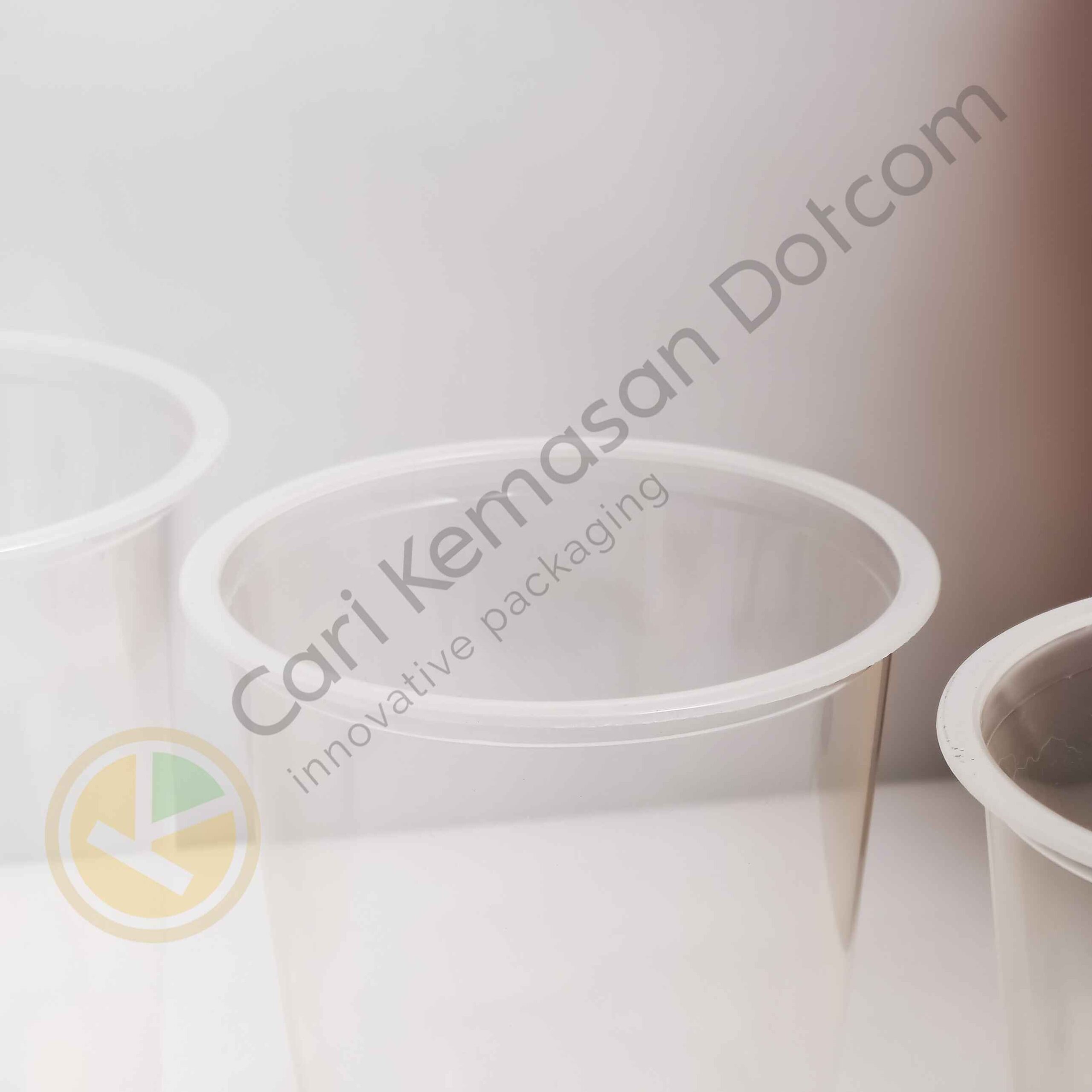 ISI 50 Gelas Plastik 18 Oz Transparan Cup Bening - Gambar 4