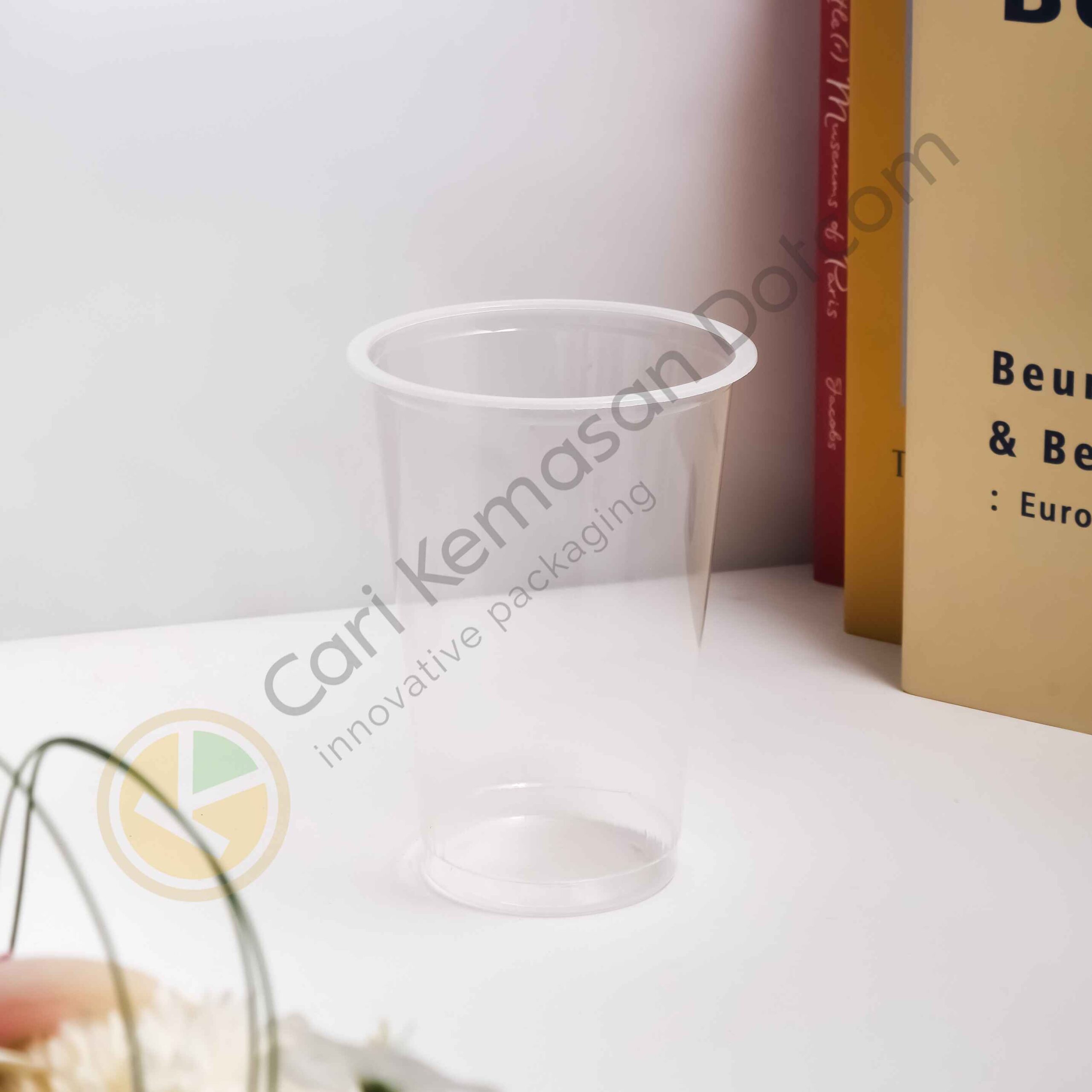 ISI 50 Gelas Plastik 18 Oz Transparan Cup Bening - Gambar 5