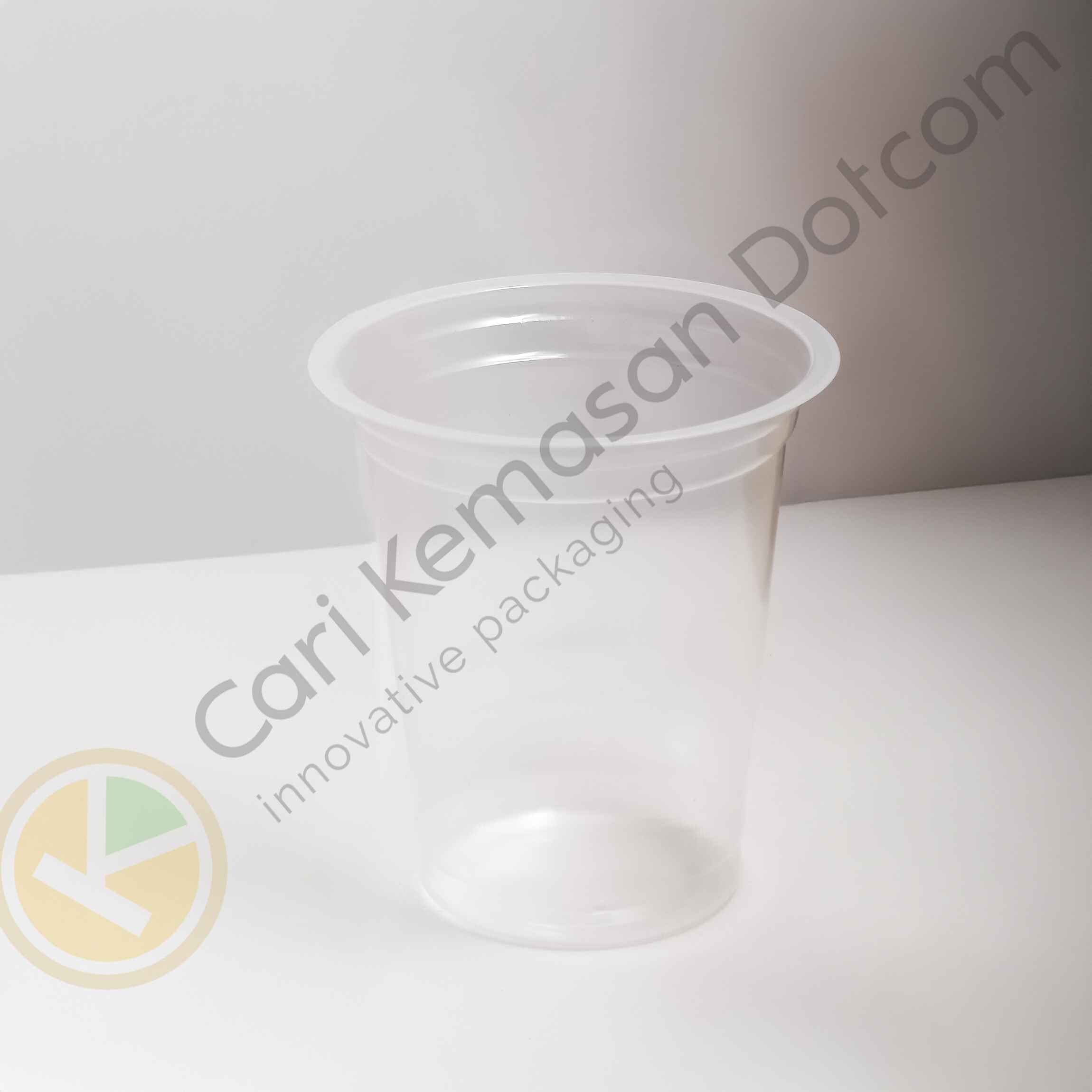 ISI 50 Gelas Plastik 16 Oz Transparan Cup Bening - Gambar 3