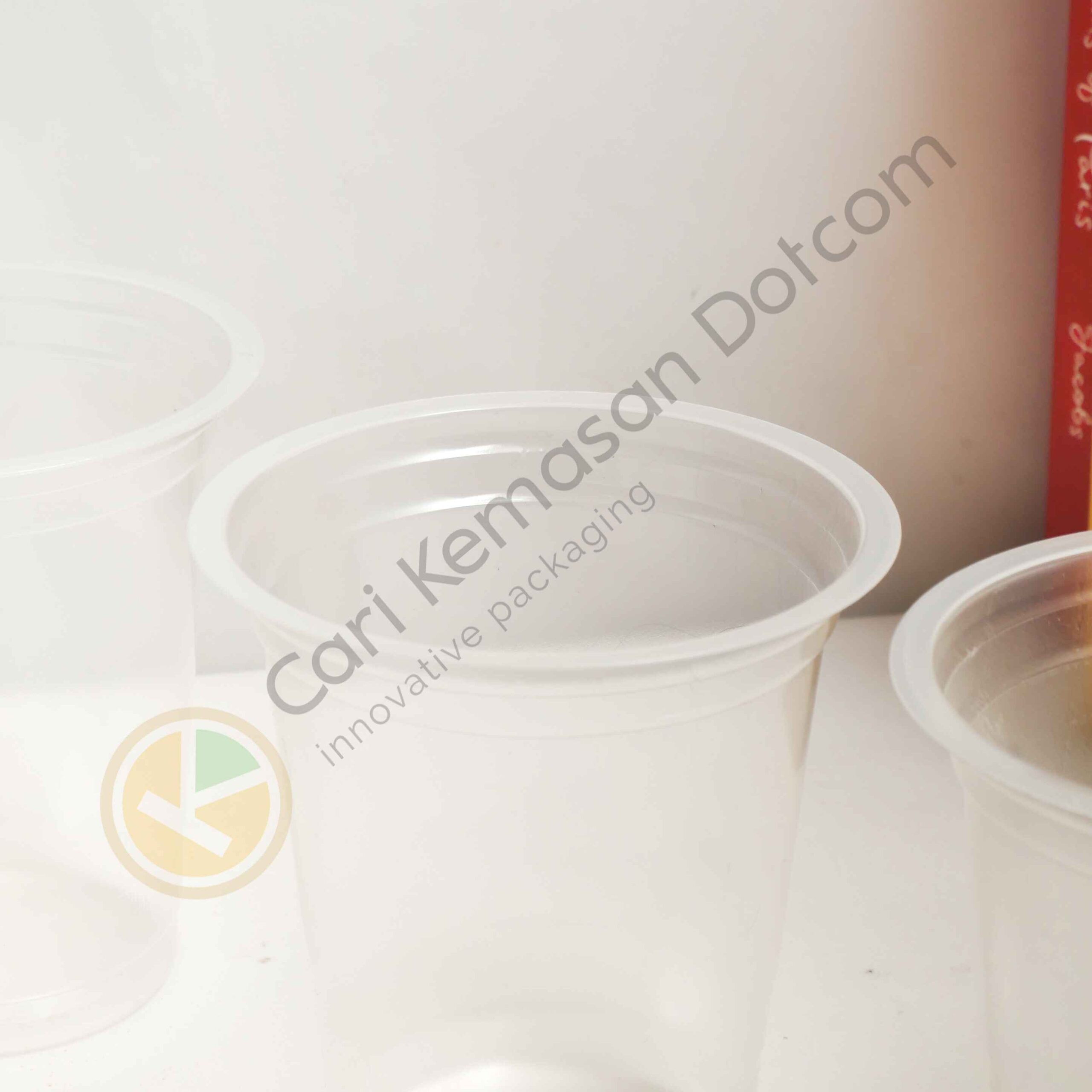 ISI 50 Gelas Plastik 12 Oz Transparan Cup Bening - Gambar 5