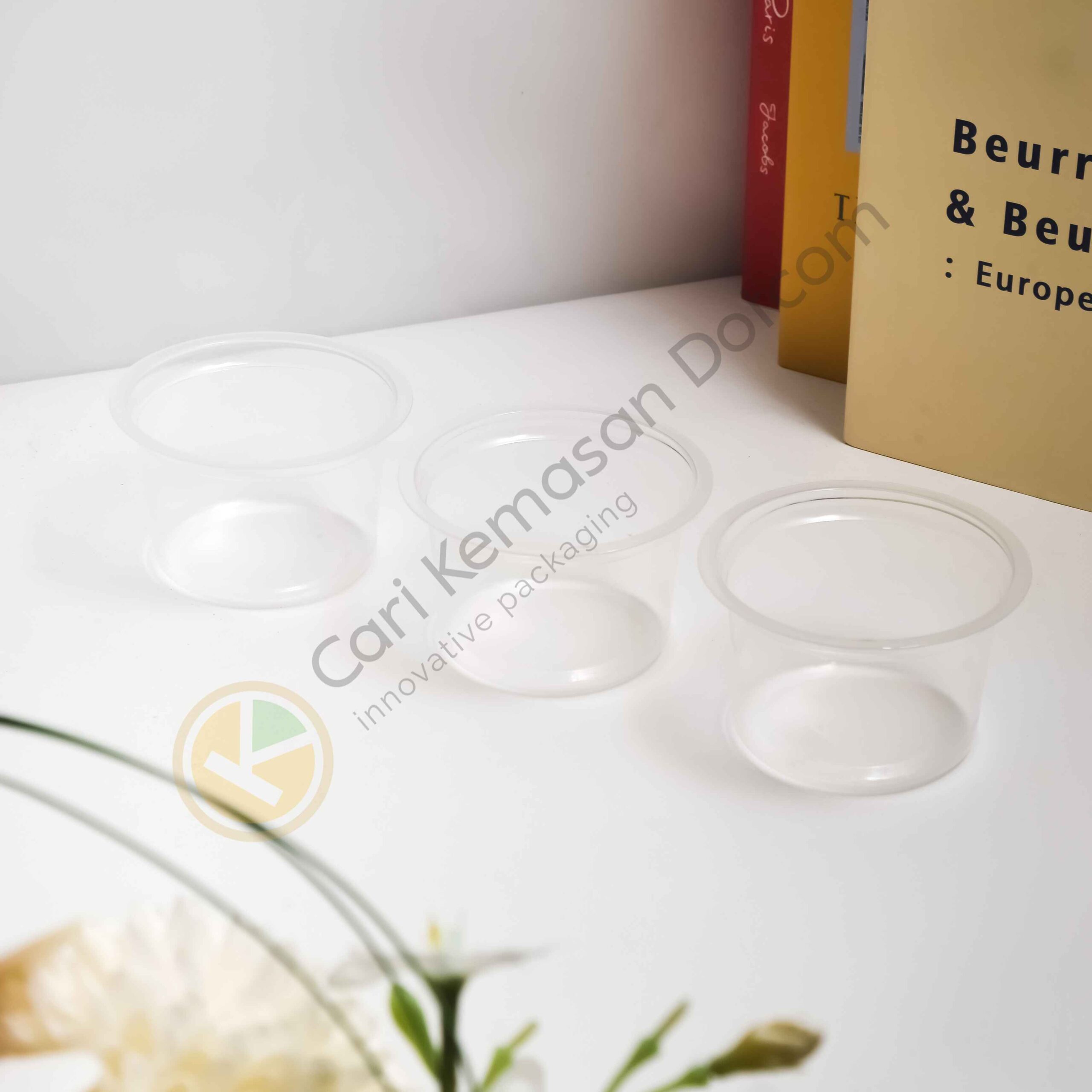 ISI 50 Gelas Plastik 130 ML Transparan Cup Bening - Gambar 4