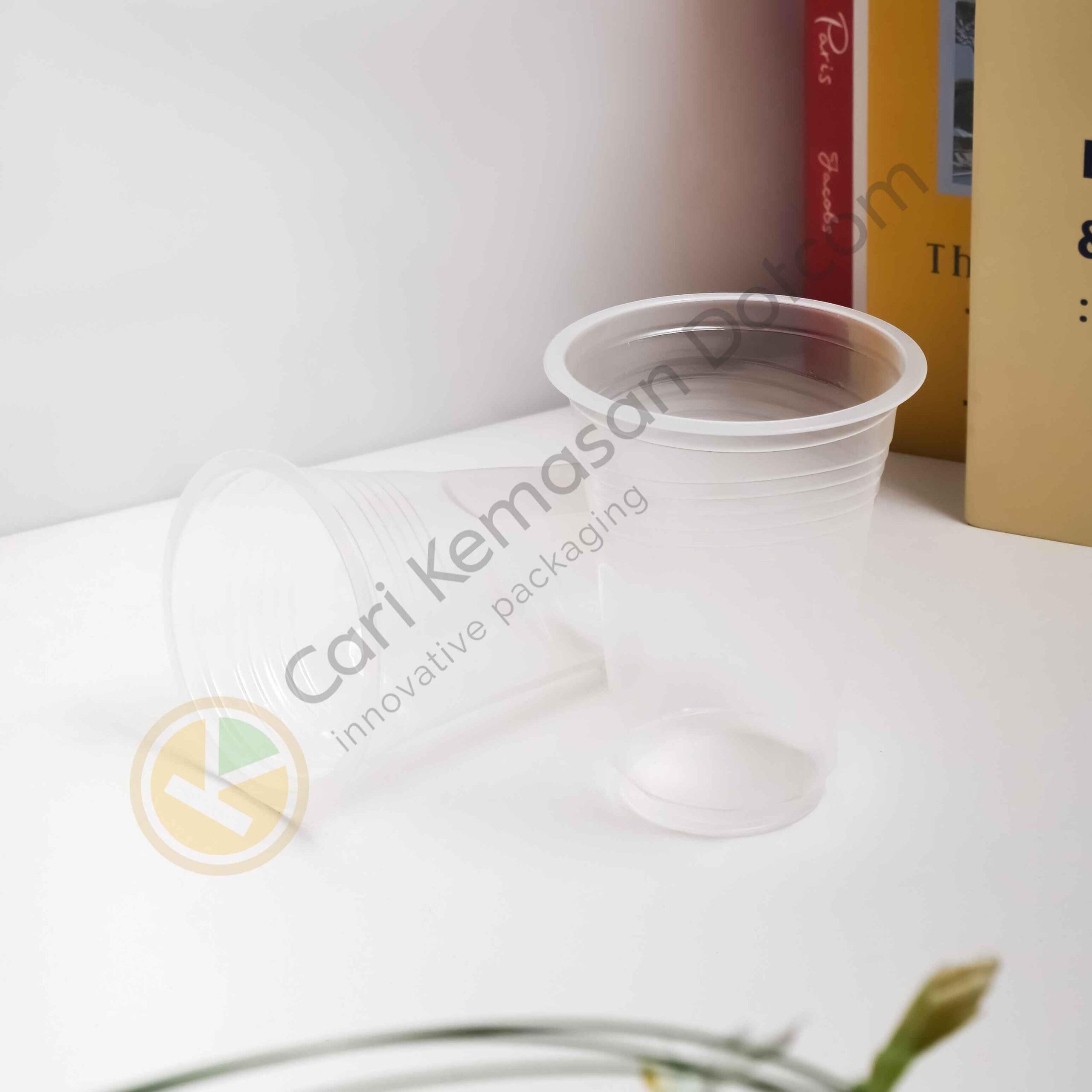 ISI 50 Gelas Plastik 220 ML Transparan Cup Bening - Gambar 5