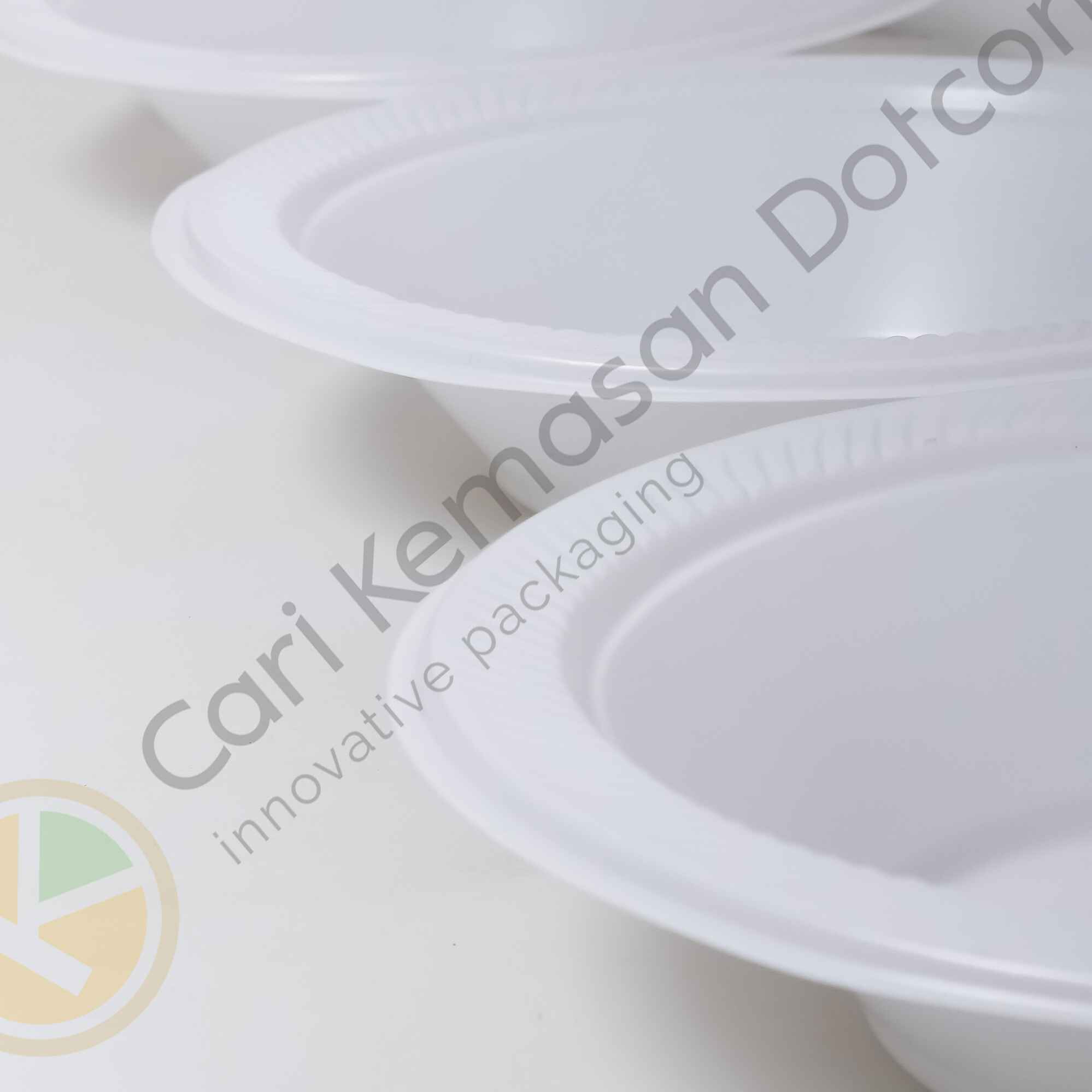 ISI 50 Mangkok Plastik Ukuran Besar (180 x 90 x 40) Food Grade Sekali Pakai Warna Putih - Gambar 4