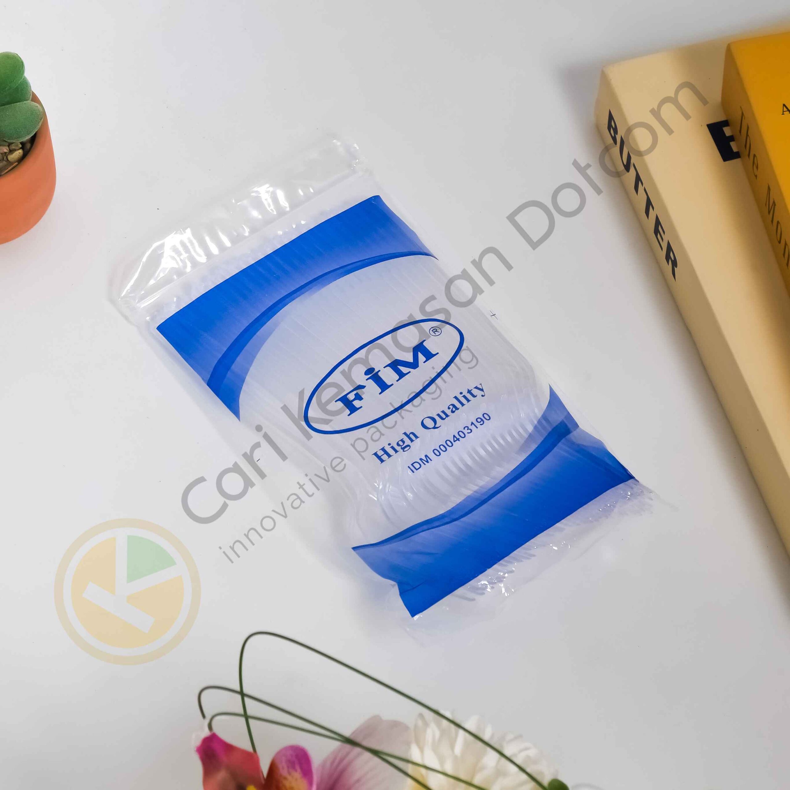 ISI 25 Garpu Plastik Food Grade – Warna Bening Transparan - Gambar 3