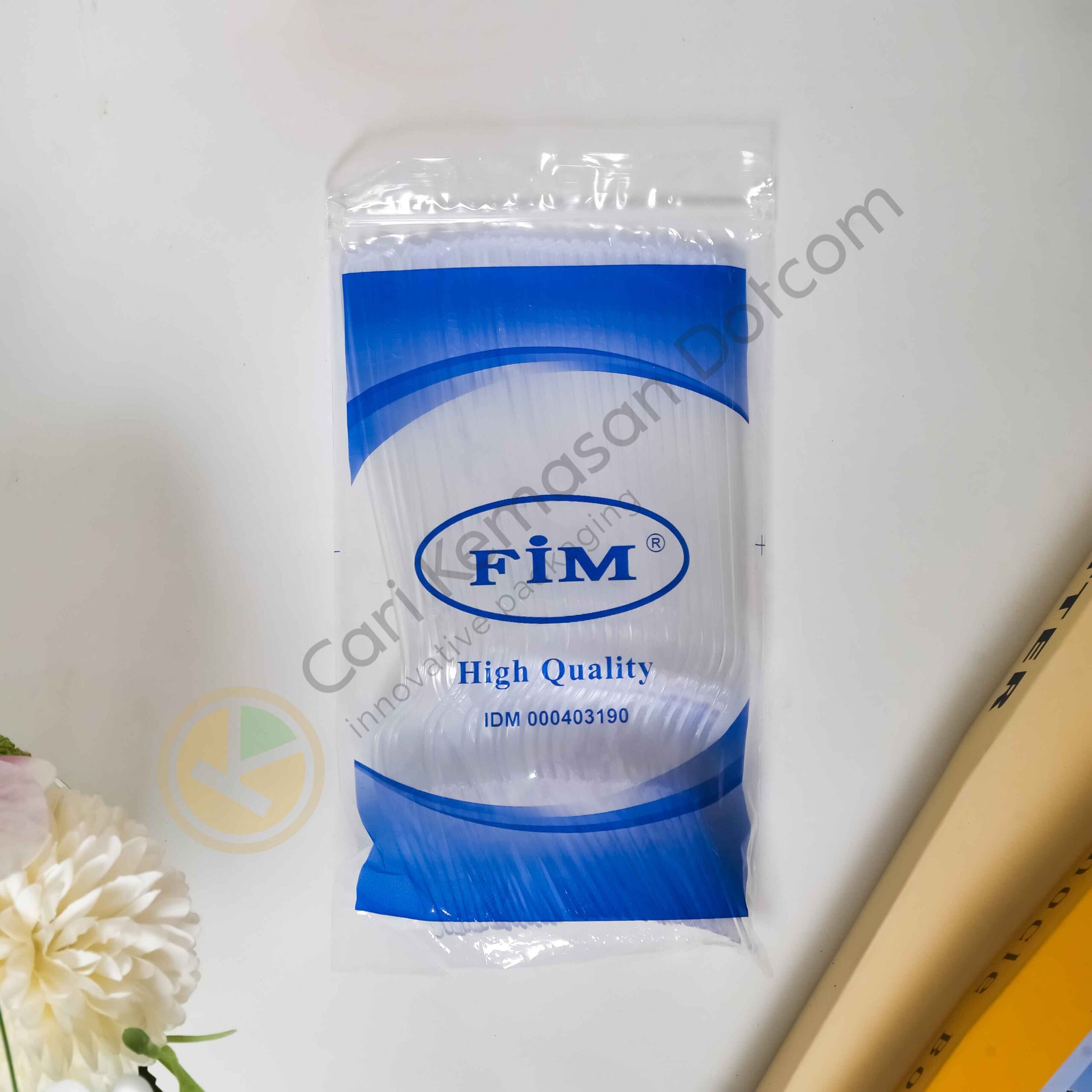 ISI 25 Garpu Plastik Food Grade – Warna Bening Transparan - Gambar 4