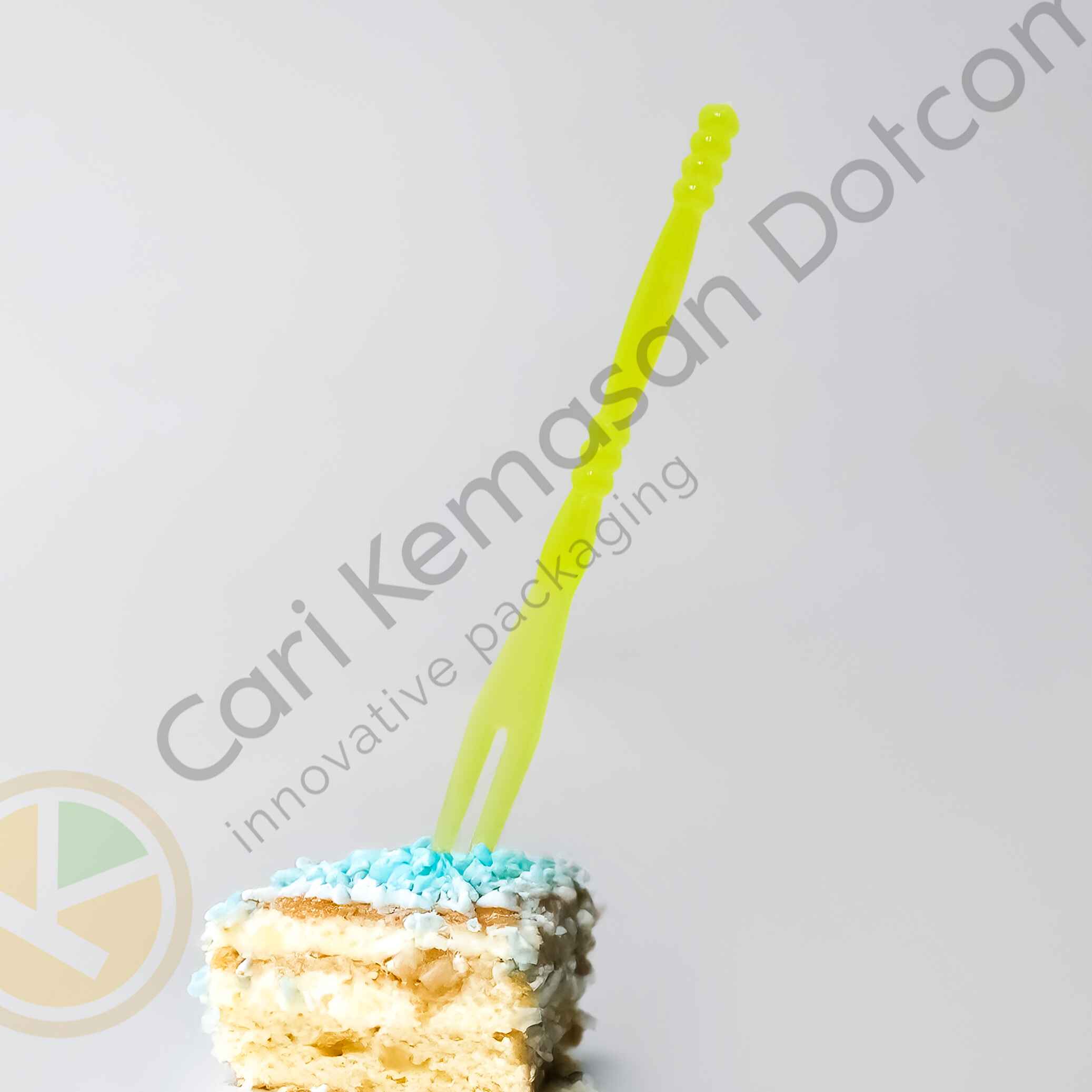 ISI 100 Garpu Mini Plastik Warna-warni - Gambar 2