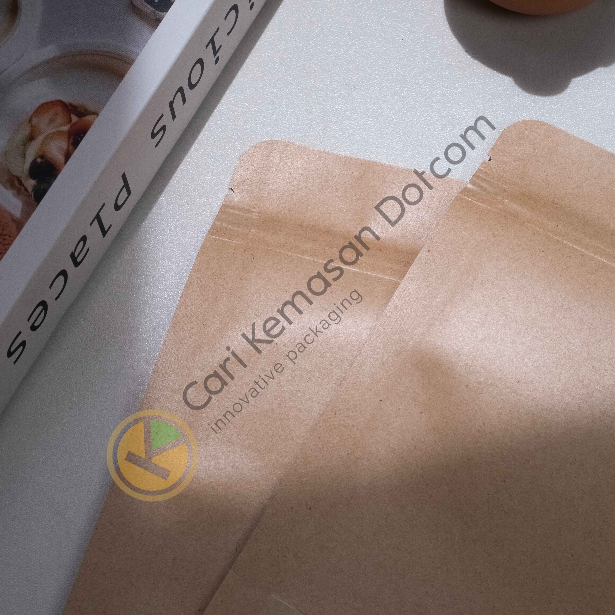 Standing Pouch 14 x 20 Kemasan Plastik Ziplock Window Kraft Paper - Gambar 3